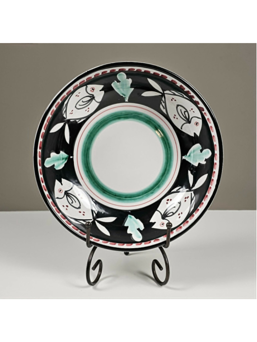Vintage Ceramiche d'Arte Ravello Italy Hand Painted Ceramic 9" Bowl Excellent